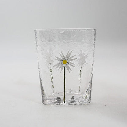 Flower & Gold Rim Kettle with Matching Cups