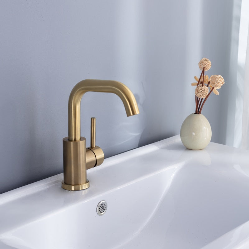 Miravique Brass Single Handle Bathroom Faucet