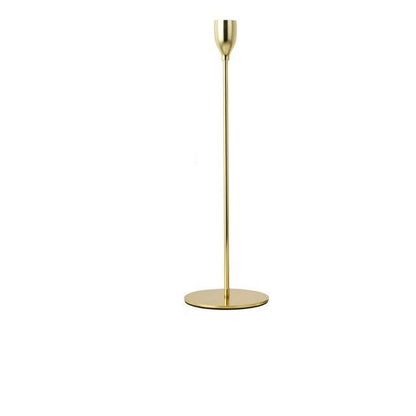 Gold Taper Candle Holder Trio Set