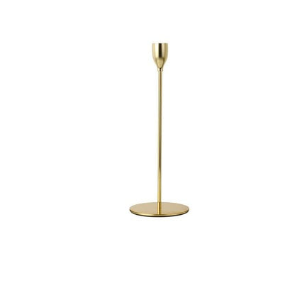 Gold Taper Candle Holder Trio Set