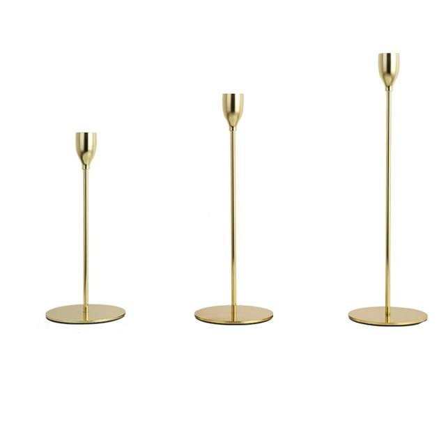 Miravique Taper Candle Holder Trio Set