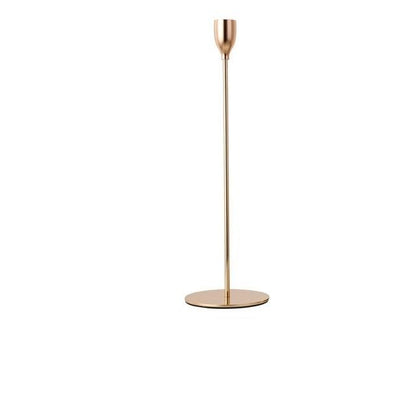 Champagne French Gold Taper Candle Holder Trio Set