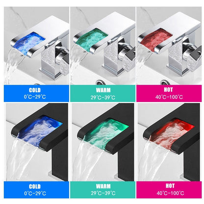 Miravique LED Color Changing Bathroom Faucet