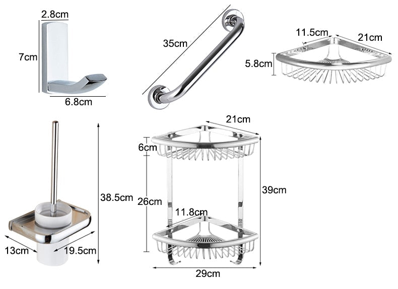 Miravique Bathroom Hardware Set