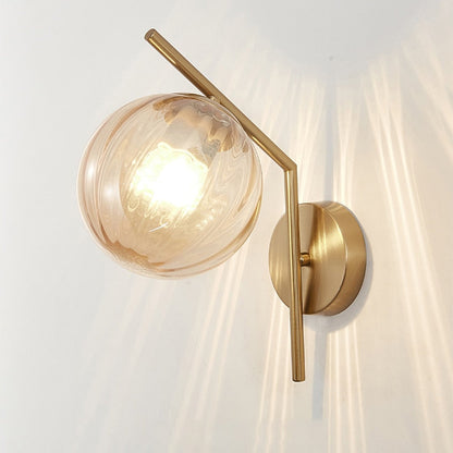 Miravique - Modern Glass Globe Wall Light