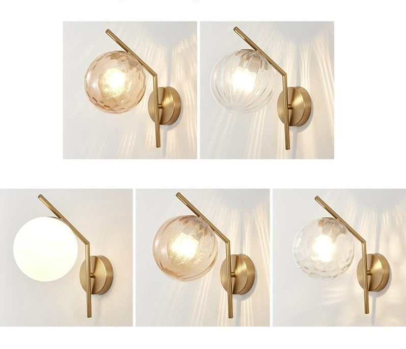 Miravique - Modern Glass Globe Wall Light