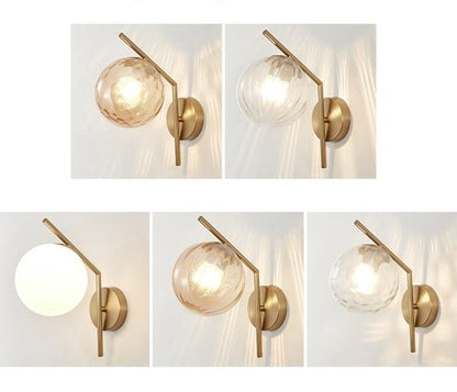 Miravique - Modern Glass Globe Wall Sconce