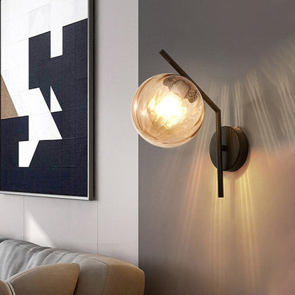 Miravique - Modern Glass Globe Wall Light