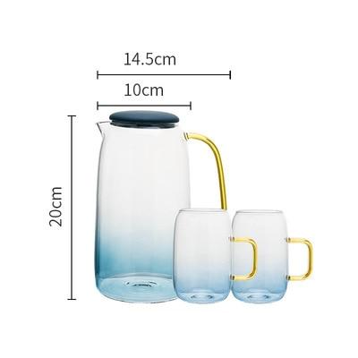 Glacial Blue Glass Drinkware