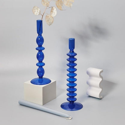 Miravique Horizon Glass Taper Candle Holder & Vase Collection