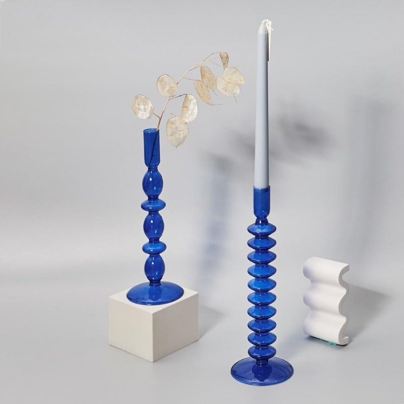 Miravique Horizon Glass Taper Candle Holder & Vase Collection