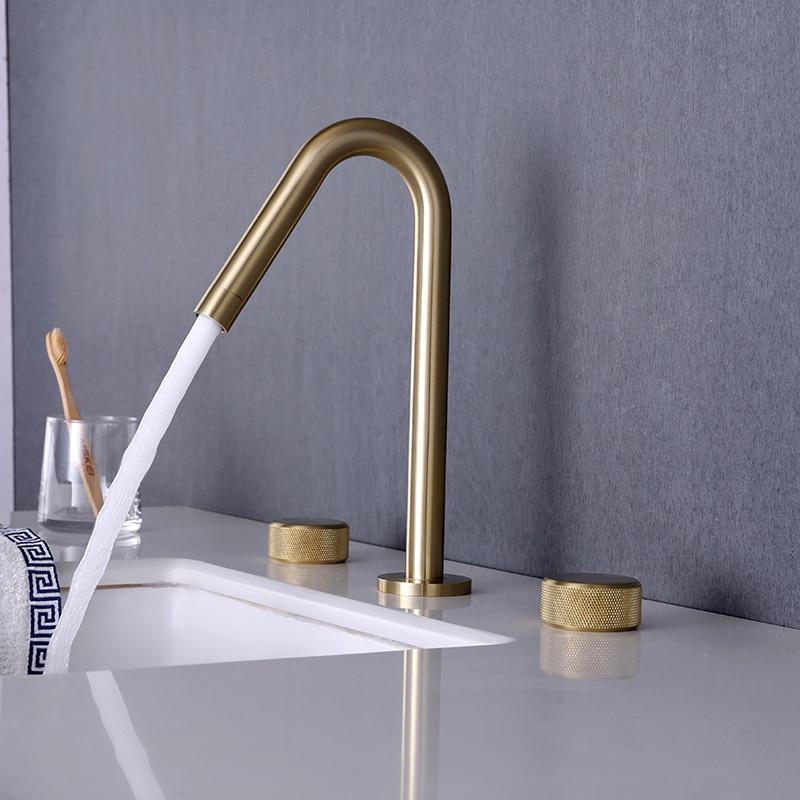 Miravique - Modern Double Handle Basin Faucet