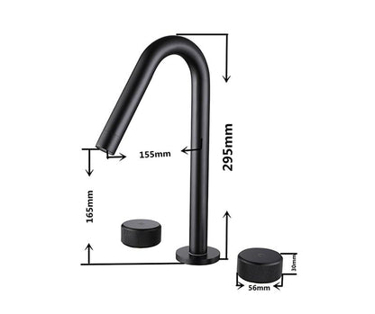 Miravique - Modern Double Handle Basin Faucet