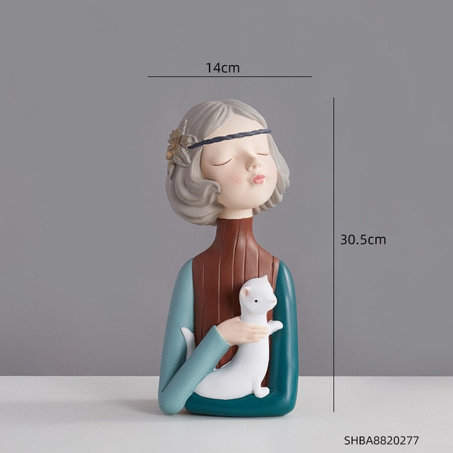 Angelic Girl Figurine Sculpture