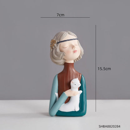 Angelic Girl Figurine Sculpture