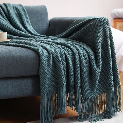 Miravique Blanket Iva Knitted Fringe Miravique Blanket