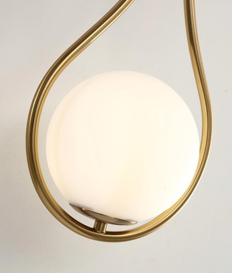 Miravique Glass Globe Wall Light