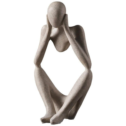 Modern Abstract Thinker Figurine