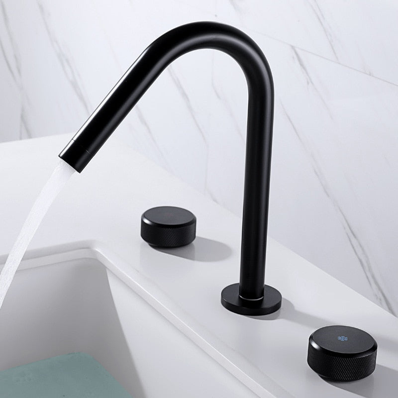 Miravique - Modern Double Handle Basin Faucet