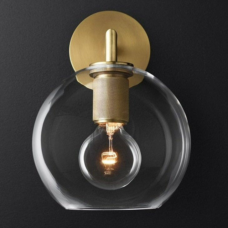 Miravique Copper & Glass Wall Sconces