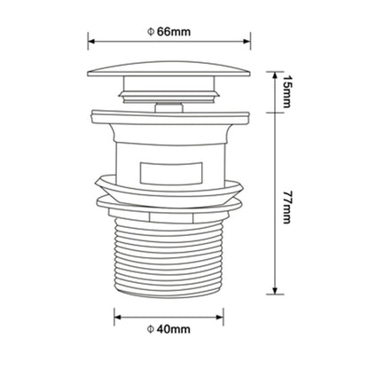 Miravique Brass Bathroom Sink Drains