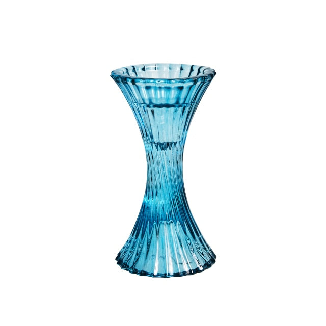 Miravique Glass Taper Candlestick Holders