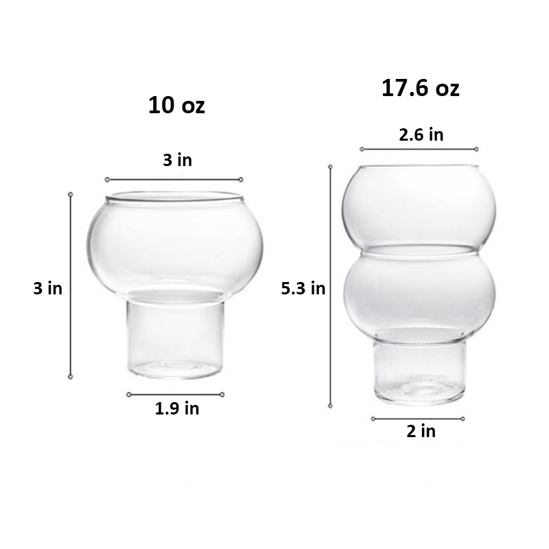 Clear Droplet Cocktail Glass