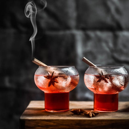 Clear Droplet Cocktail Glass