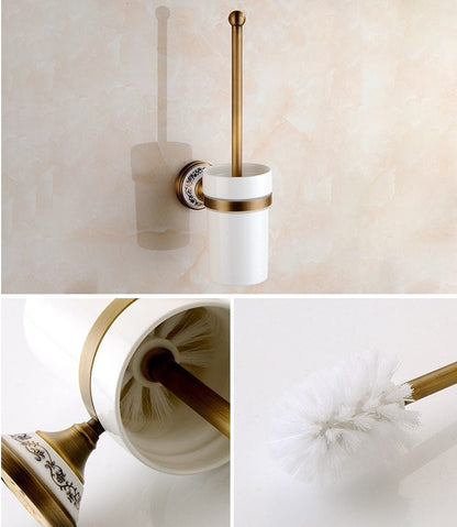 Miravique Brass Bathroom Hardware Set