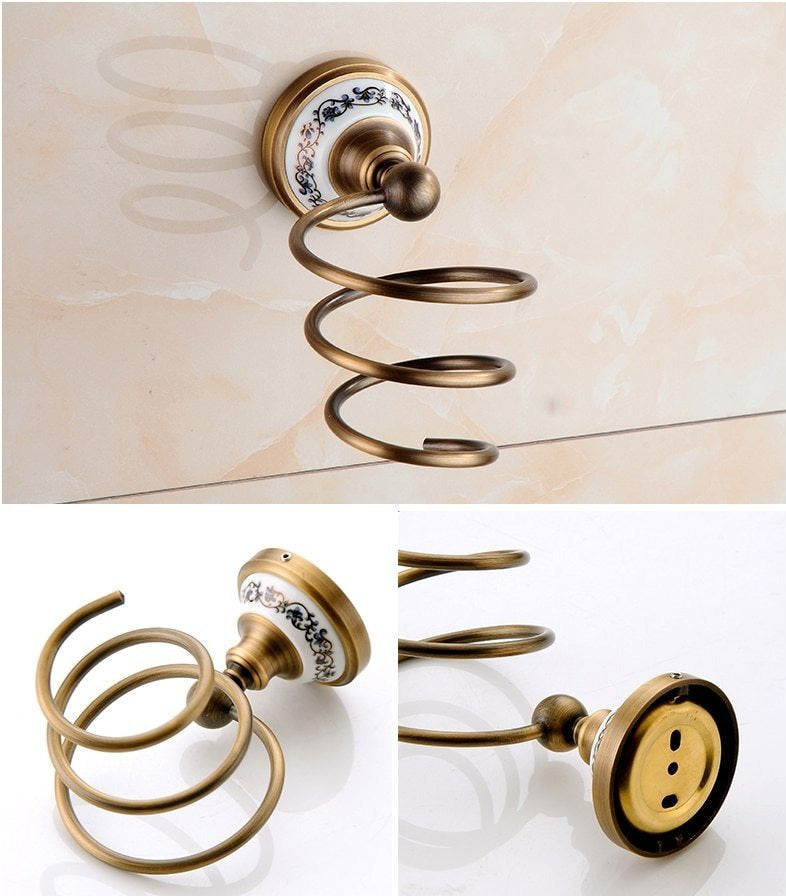 Miravique Brass Bathroom Hardware Set