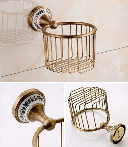 Miravique Brass Bathroom Hardware Set