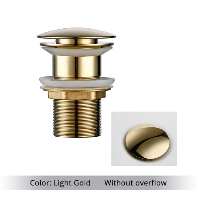 Miravique Brass Bathroom Sink Drains