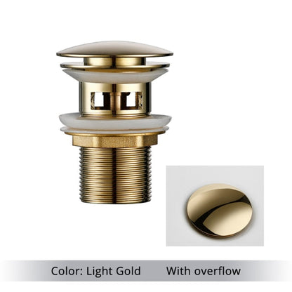 Miravique Brass Bathroom Sink Drains