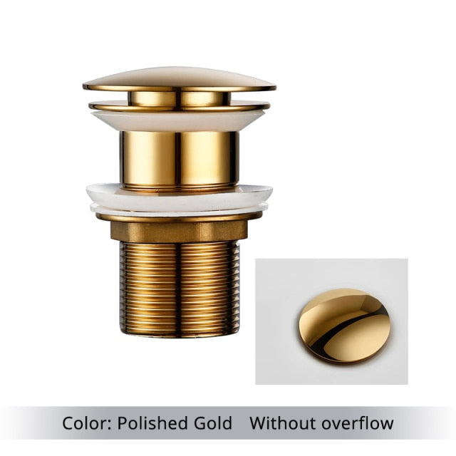 Miravique Brass Bathroom Sink Drains