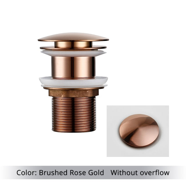 Miravique Brass Bathroom Sink Drains