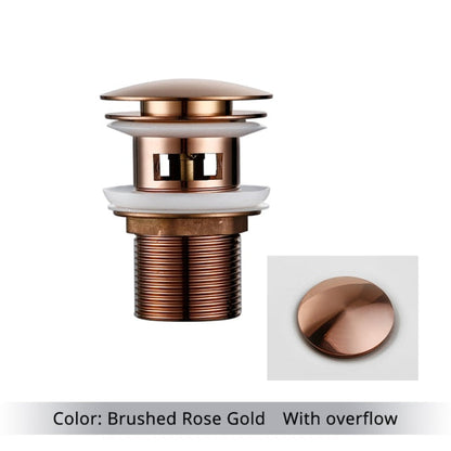 Miravique Brass Bathroom Sink Drains