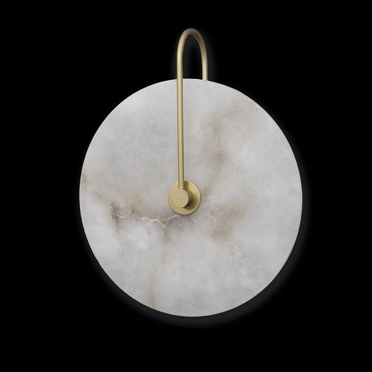 Miravique White Marble Wall Sconce