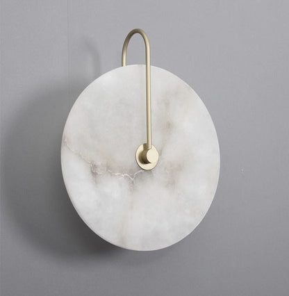 Miravique White Marble Wall Sconce