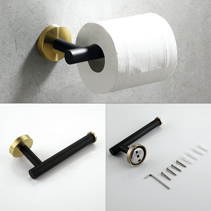 Miravique & Gold Bathroom Hardware Set