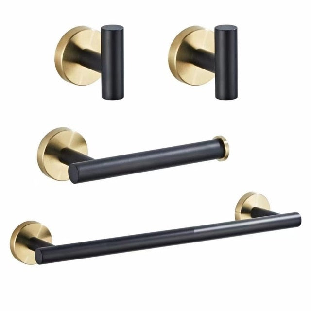 Miravique & Gold Bathroom Hardware Set