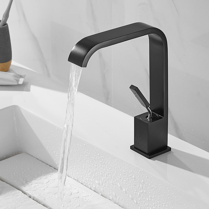 Miravique - Modern Curved Bathroom Faucet