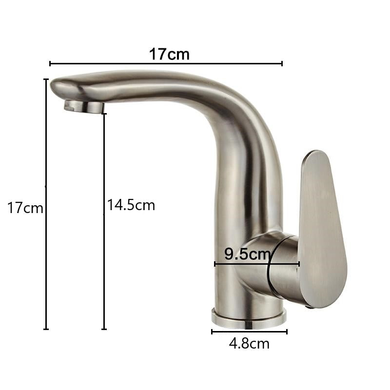 Miravique - Classic Curved Bathroom Faucet