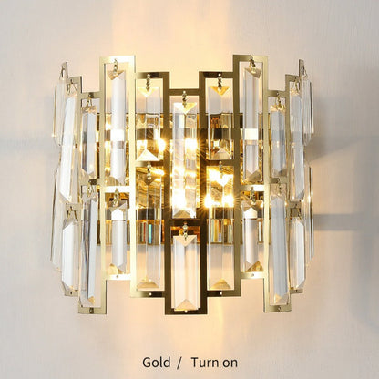 Miravique - Modern Glass Crystal Wall Light