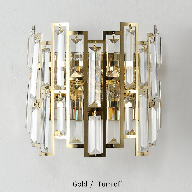 Miravique - Modern Glass Crystal Wall Light