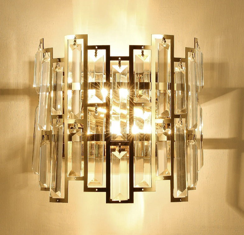 Miravique - Modern Glass Crystal Wall Light