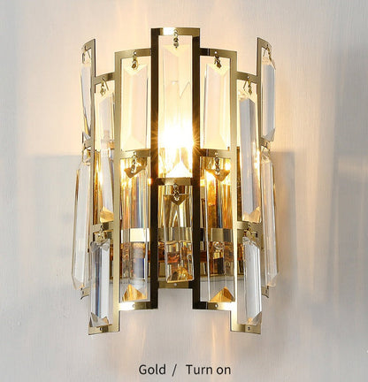 Miravique - Modern Glass Crystal Wall Light