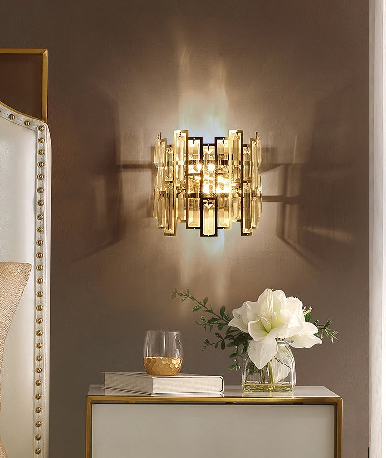 Miravique - Modern Glass Crystal Wall Light