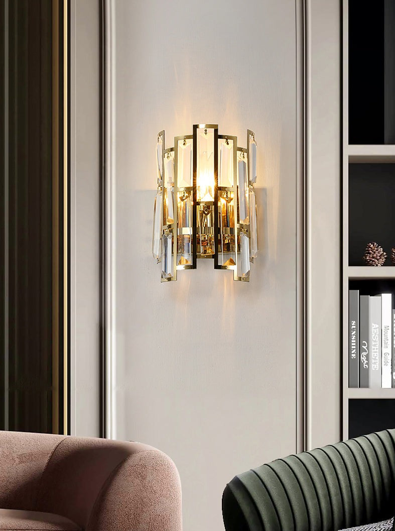 Miravique - Modern Glass Crystal Wall Light