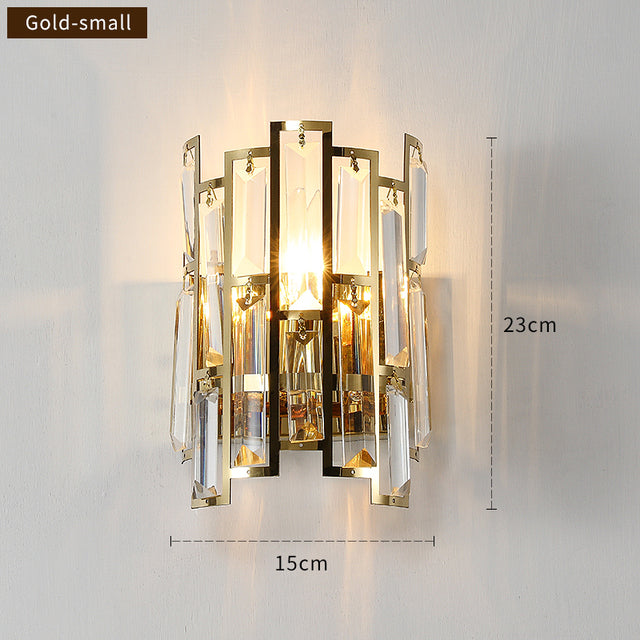 Miravique - Modern Glass Crystal Wall Light