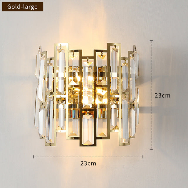 Miravique - Modern Glass Crystal Wall Light